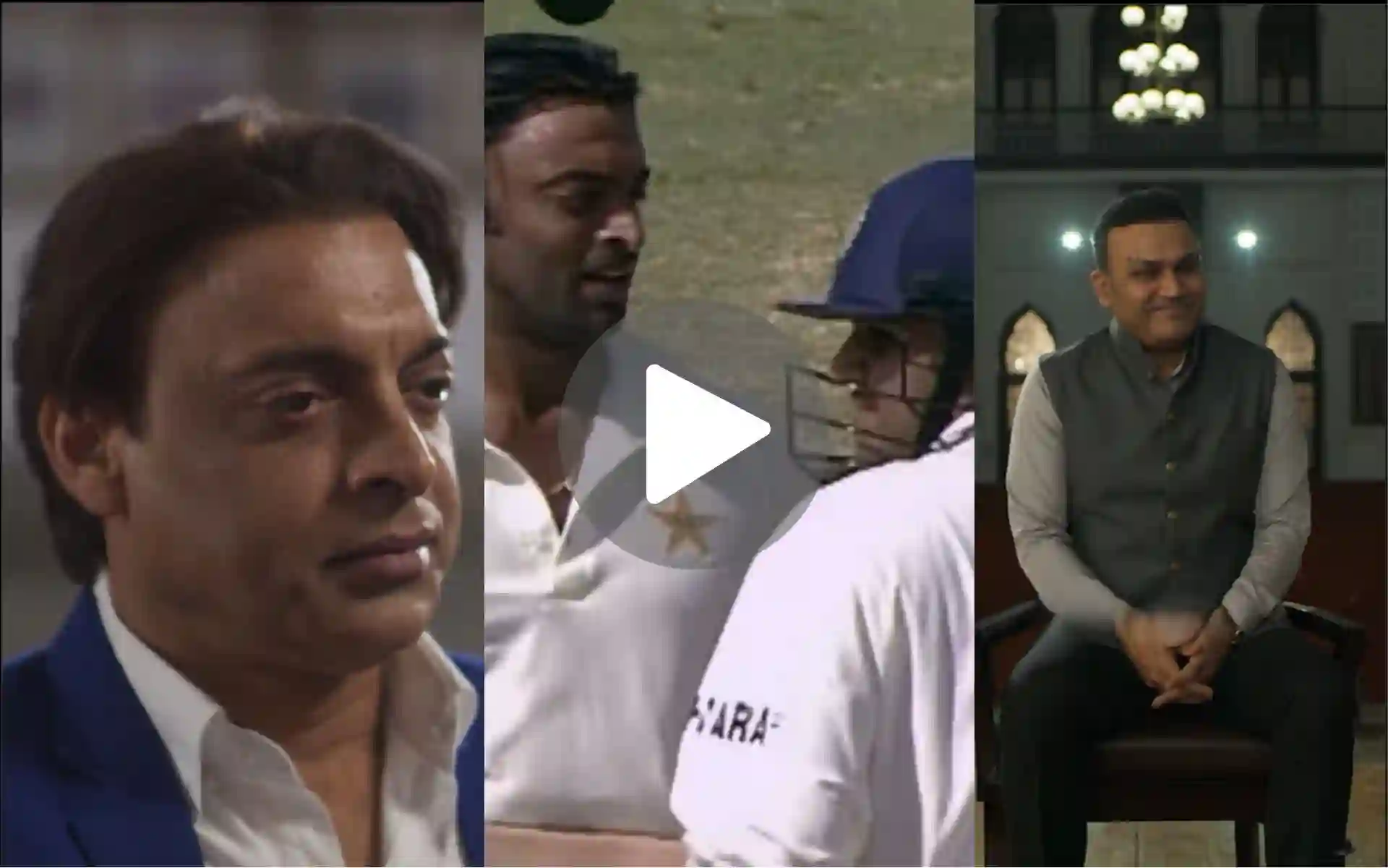 [Watch] Shoaib Akhtar Bluntly Ignores Sachin And Virat For Sehwag In IND vs PAK Netflix Promo